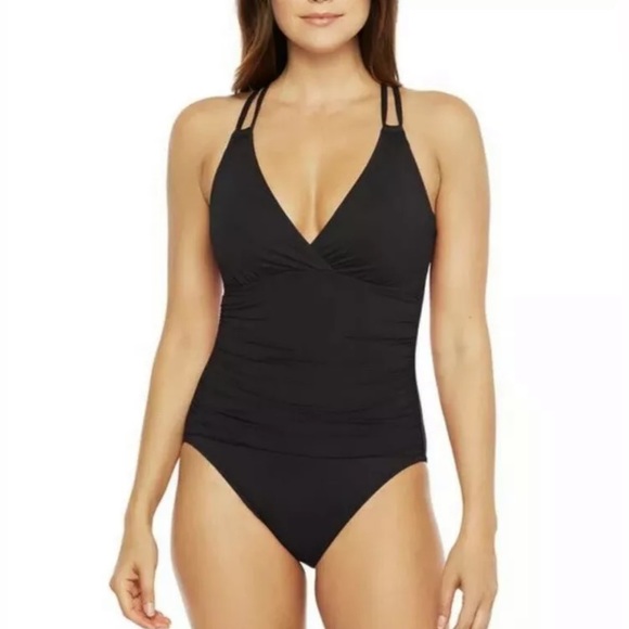 La Blanca Island Goddess Underwire Cross-Back swim - Picture 1 of 4